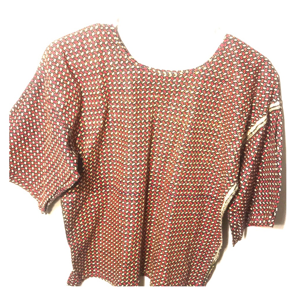 Vintage Tribal print wide arm w/ matching scarf